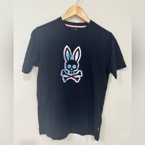 Psycho Bunny Black T-Shirt with Pink Trim size XL boy